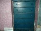 WARDROBE AND chest of drawers,  1950's wardrobe and chest....