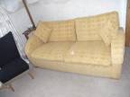 LOVELY 3-SEATER retro-style sofa,  Art Deco shape,  with...